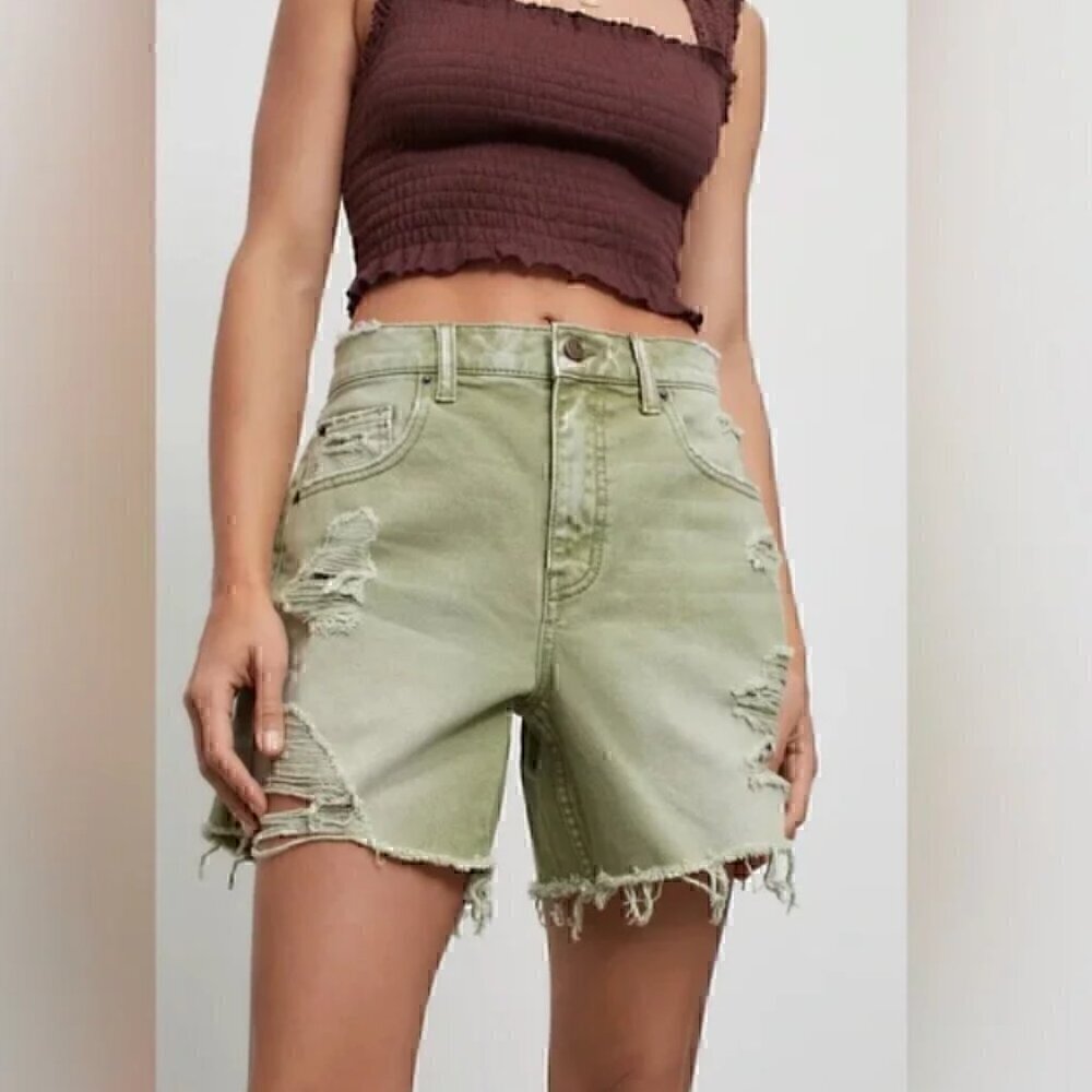 NWT Urban Outfitters | BDG Dropped Waist Distressed Destroy Denim Short